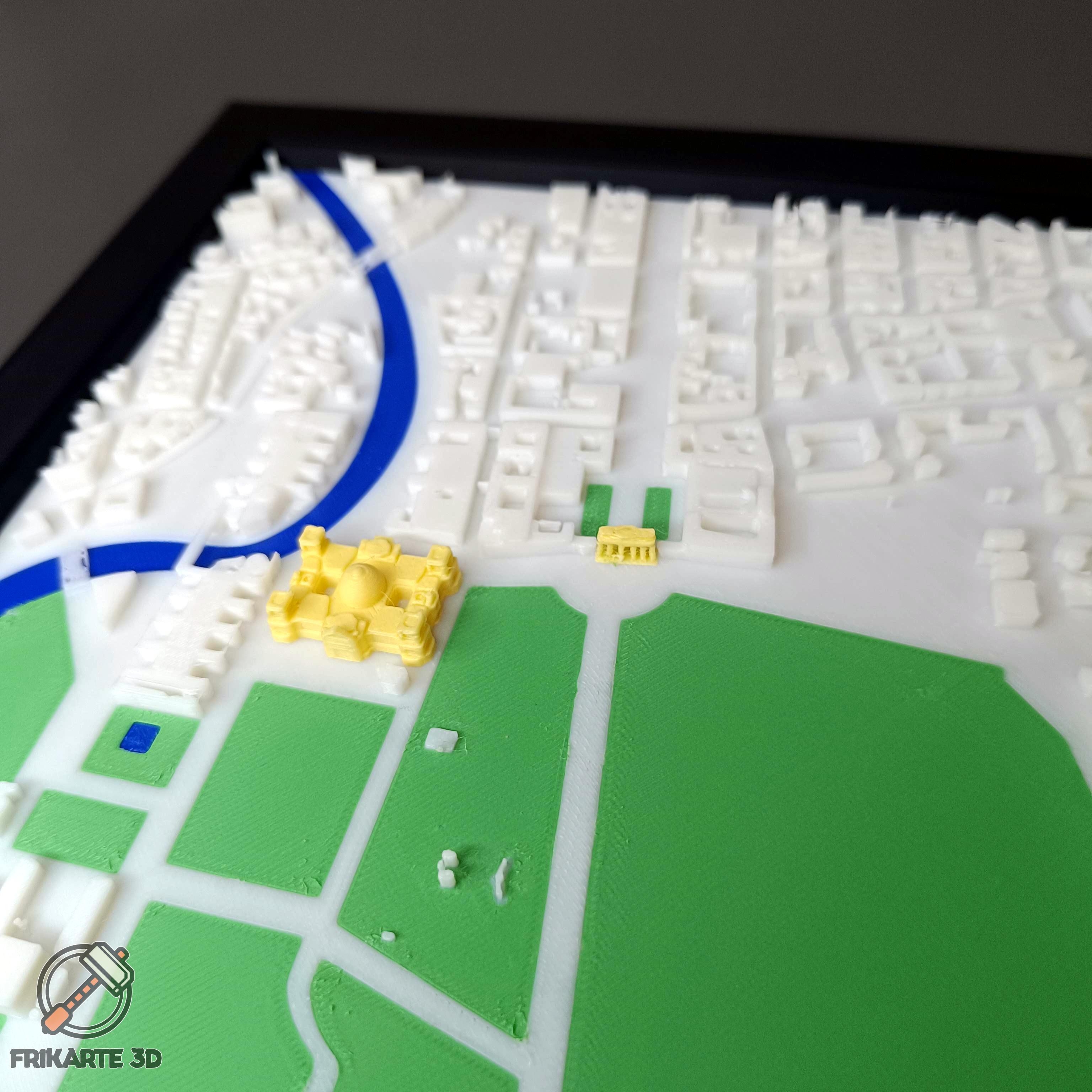 Berlin Landmarks 3D City Map 3d model