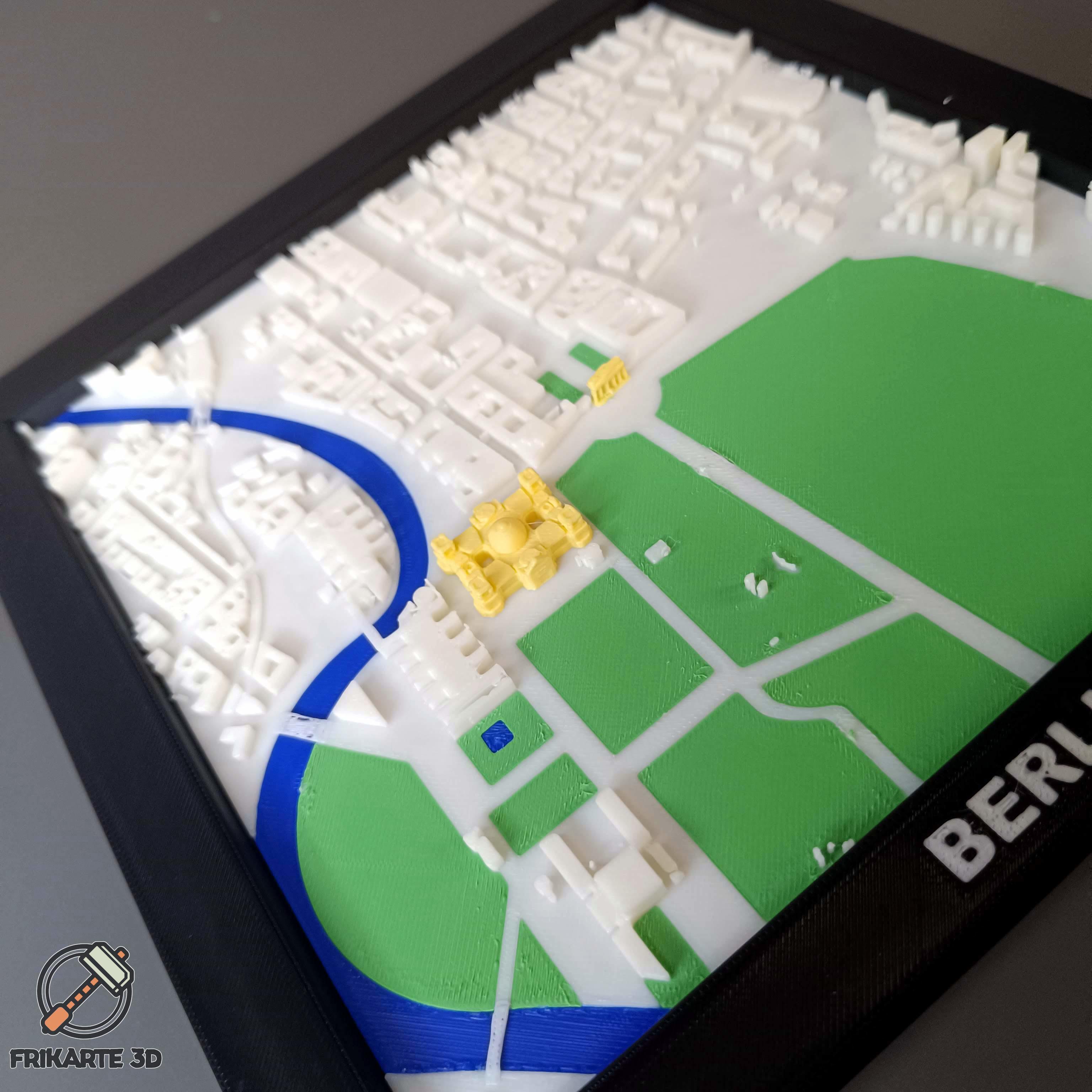 Berlin Landmarks 3D City Map 3d model