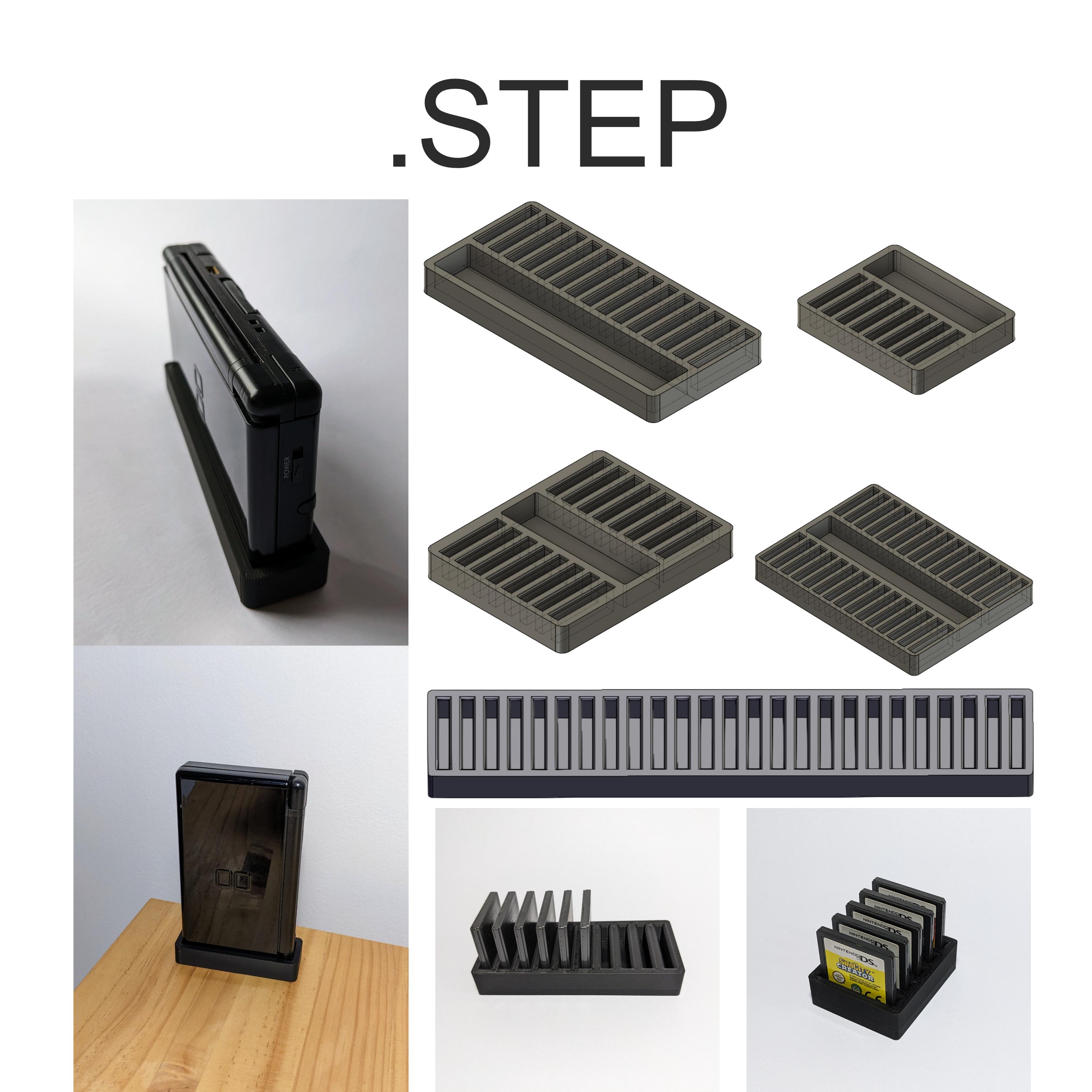 DS Lite & Cartridge Stand 3d model