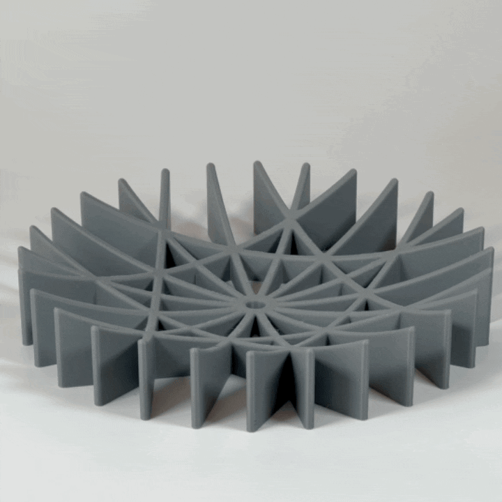 Modern Fruit Bowl Snowflake 3d model