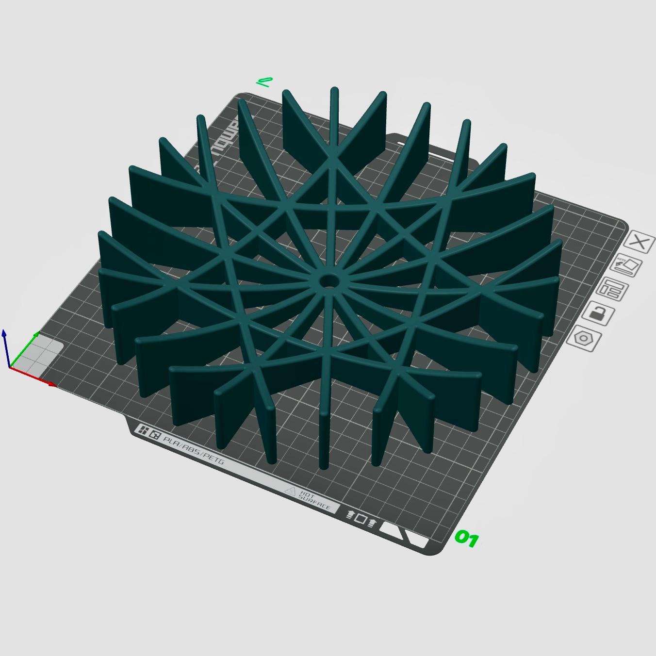 Modern Fruit Bowl Snowflake 3d model