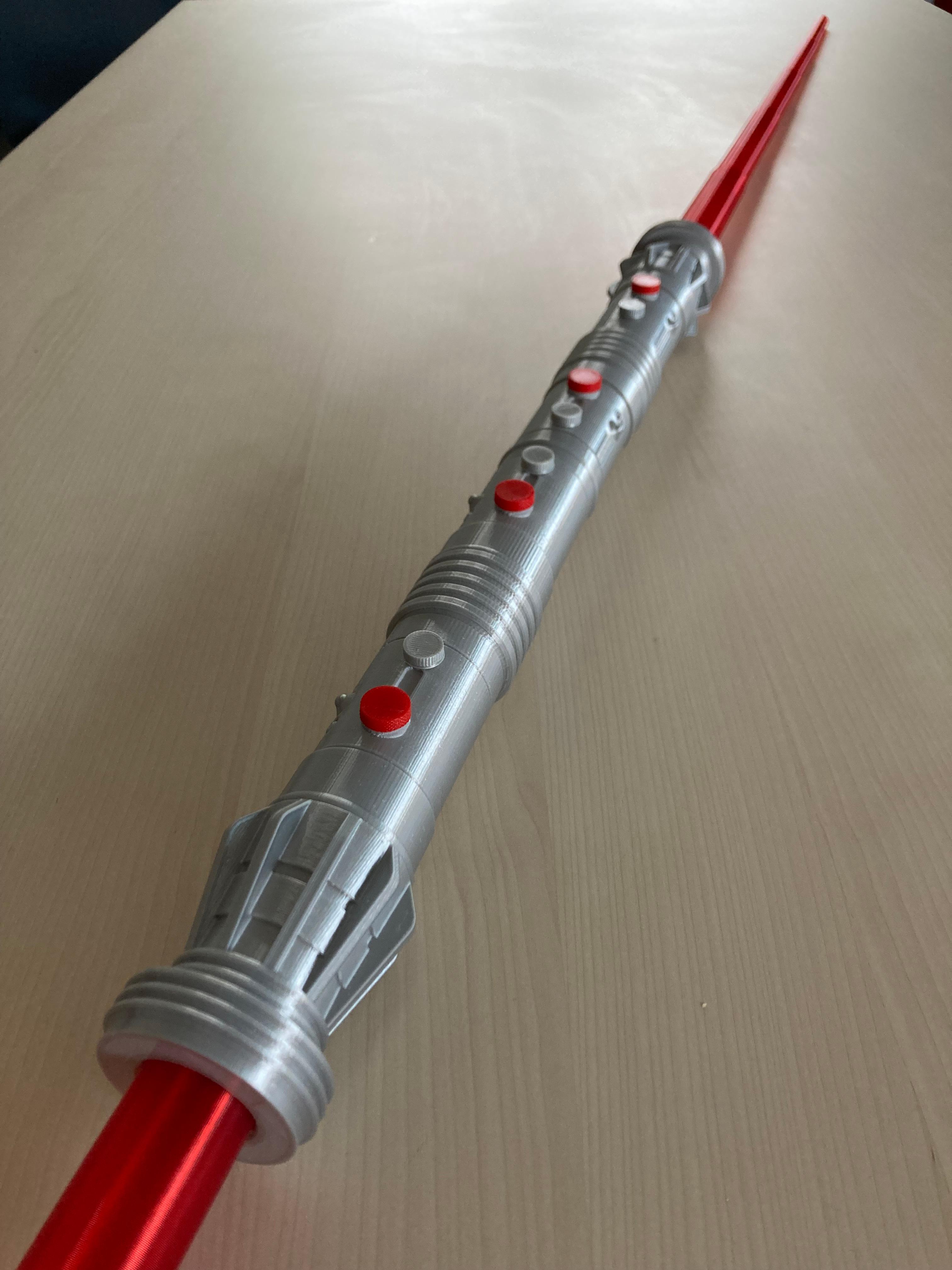 Maul's Collapsing Lightsaber  - Definitely my longest print! - 3d model