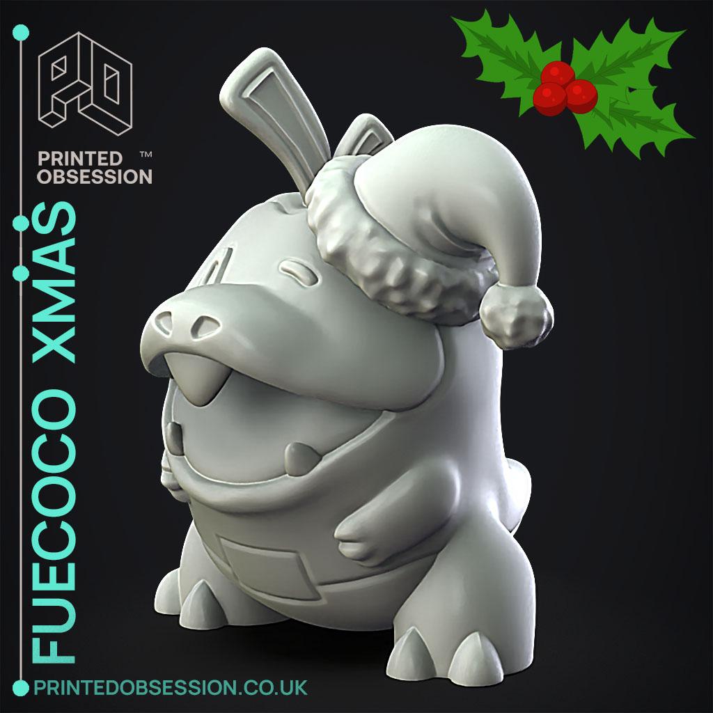 Fuecoco xmas - Pokemon - Fan Art 3d model