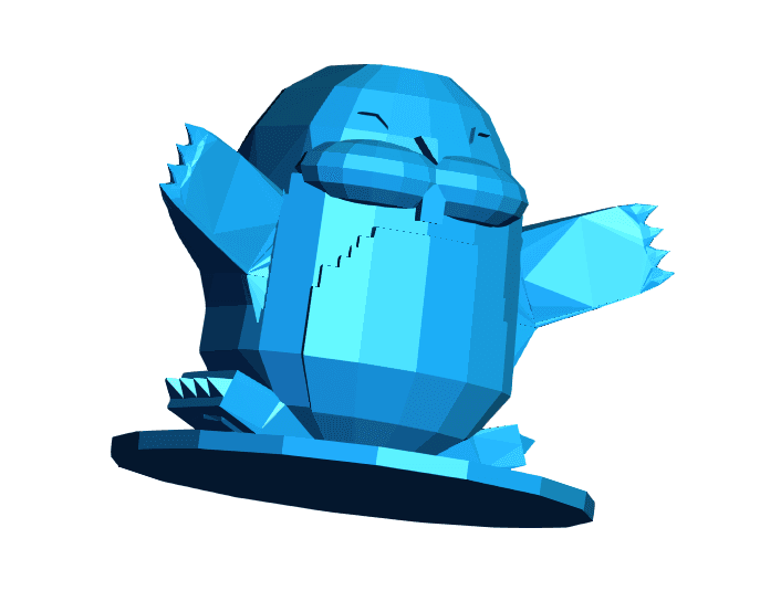 low poly moledude 3d model