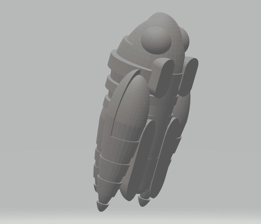 FHW submarine spaceship concept 3d model