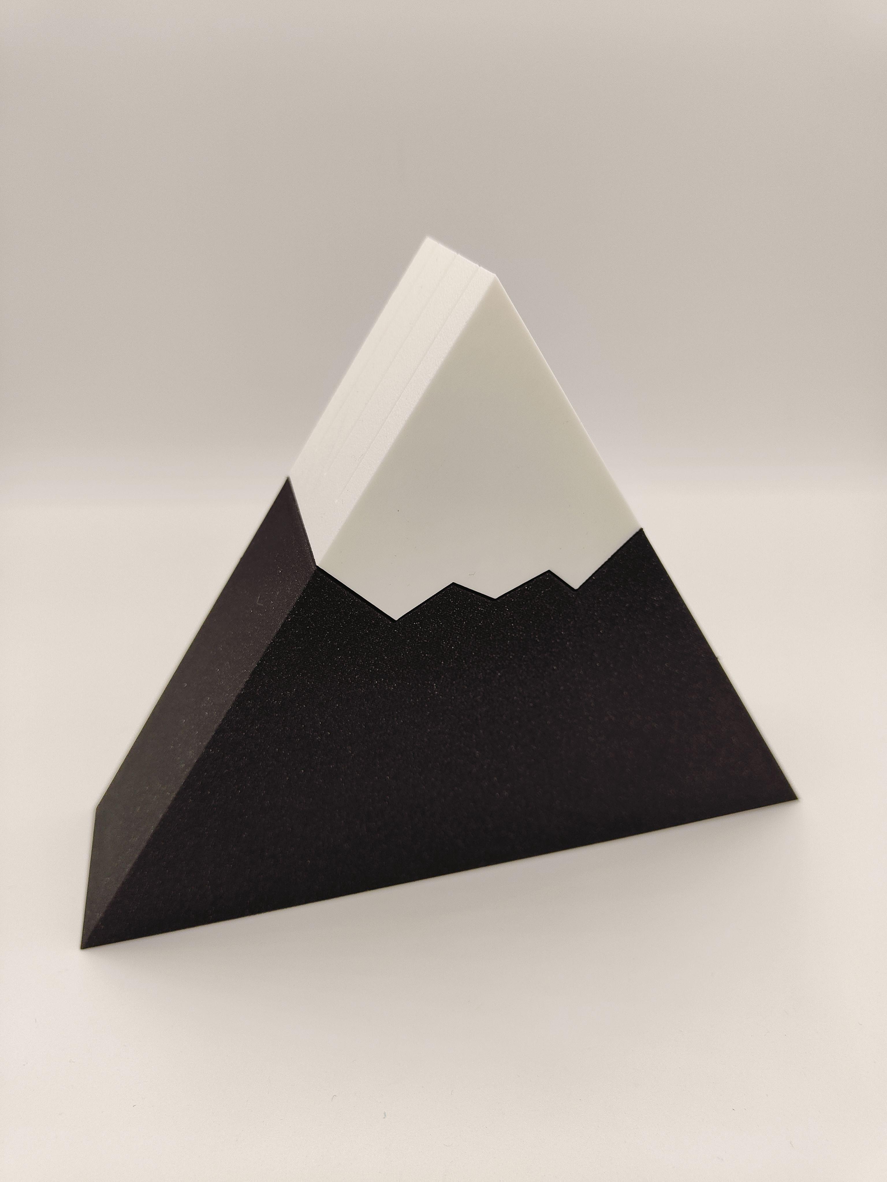 Mountain Business Cards Holder 3d model