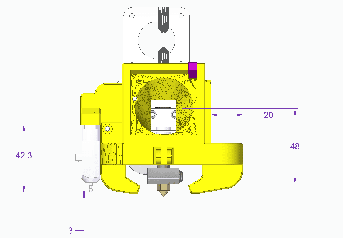 MicroSwiss Direct Drive CR10S Pro V2 Fan Shroud - PROPER FIT 3d model