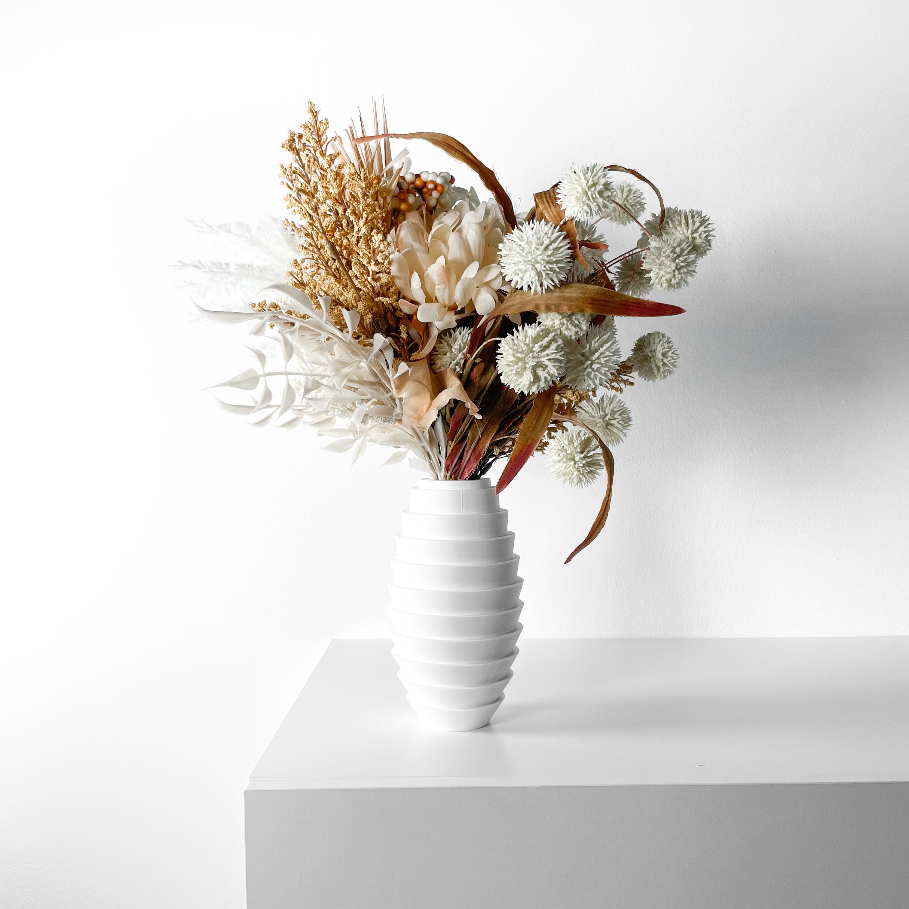 The Ulyx Vase, Modern and Unique Home Decor for Dried and Flower Arrangements  | STL File 3d model