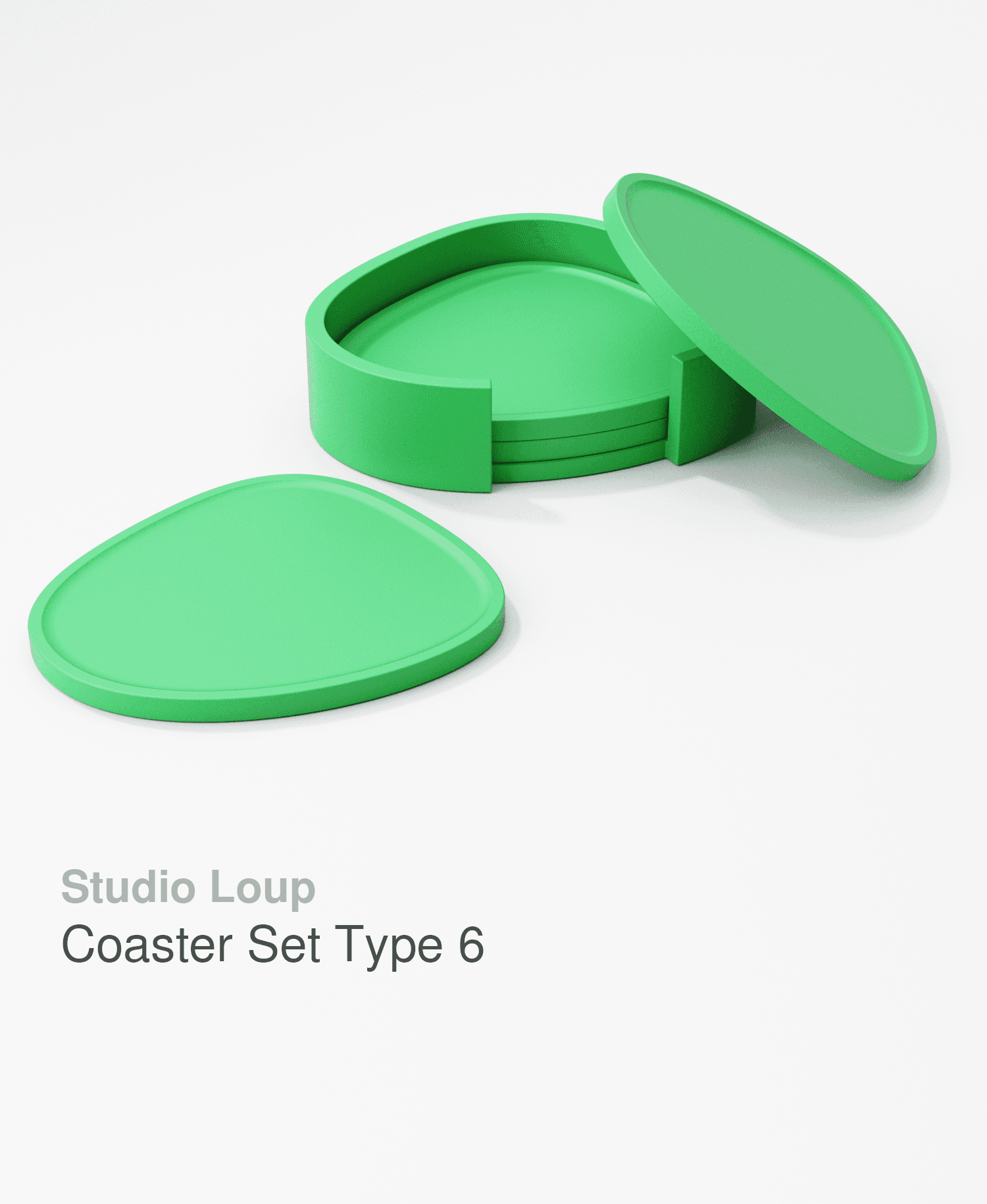 Coaster Set Type 6 3d model