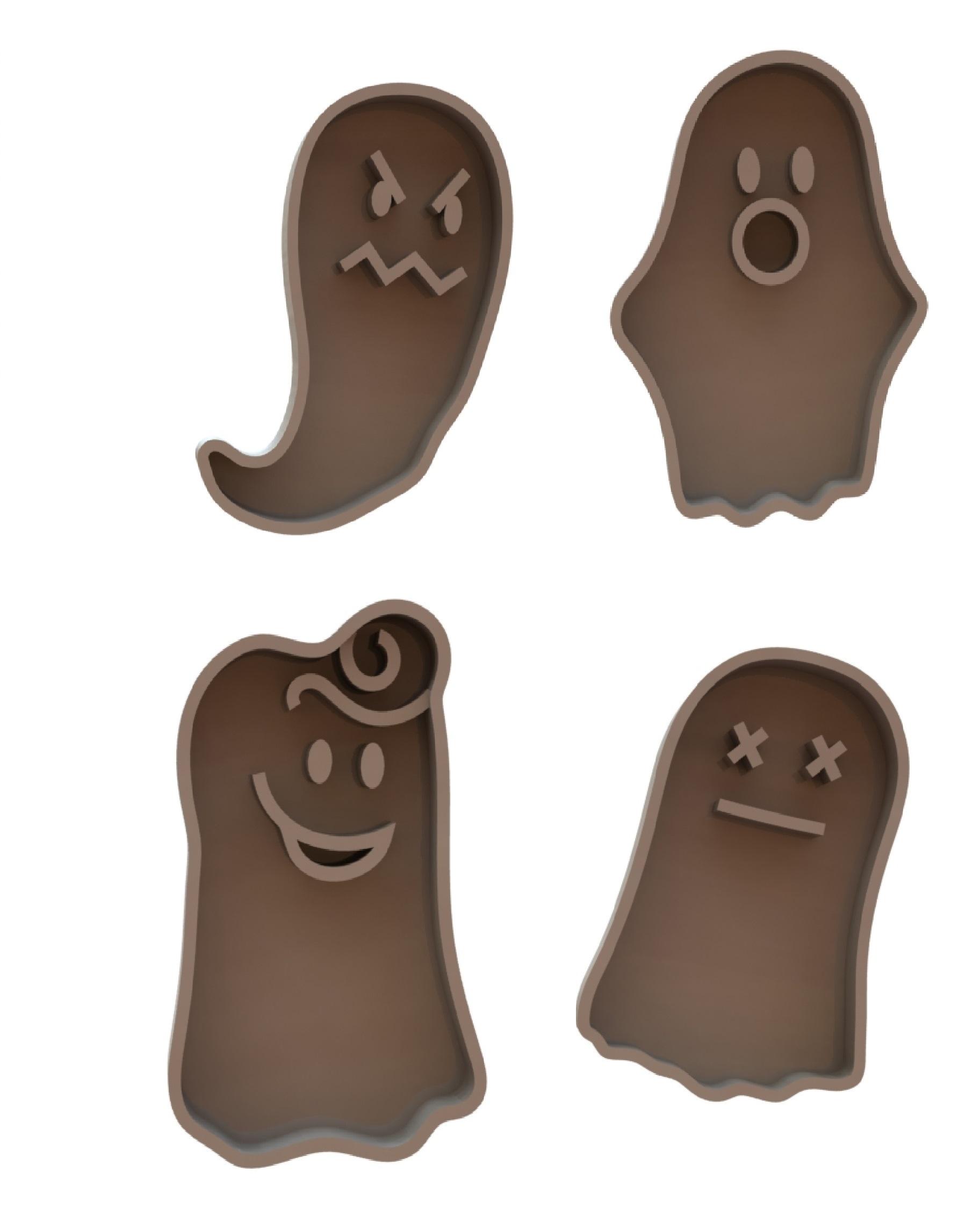 Halloween cookie cutters pack 3d model