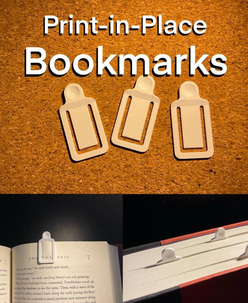 Bookmark Clips | Print-in-Place 3d model