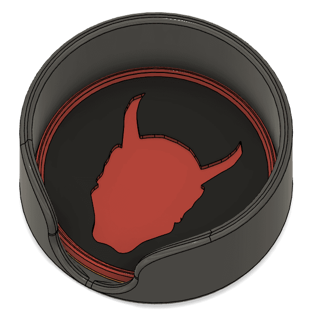 Halloween Devil Coaster Set 3d model