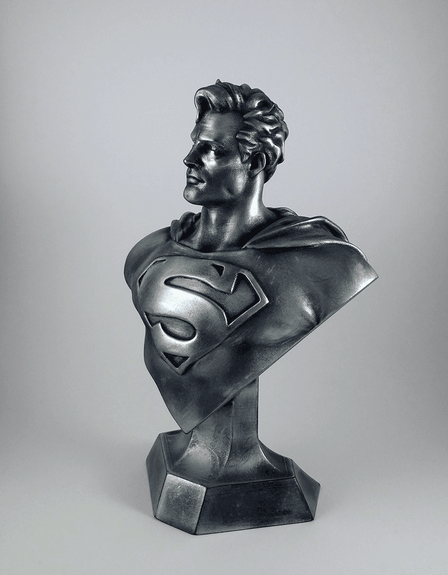 Man of Steel bust (fan art) 3d model