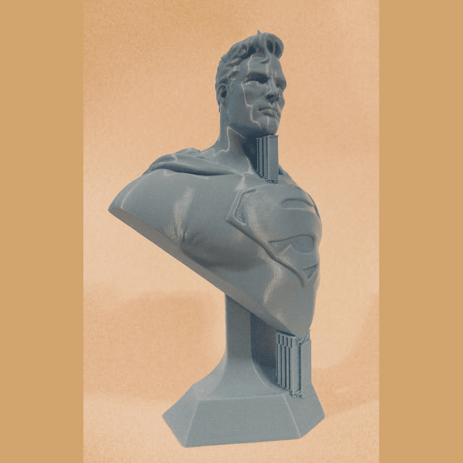 Man of Steel bust (fan art) 3d model