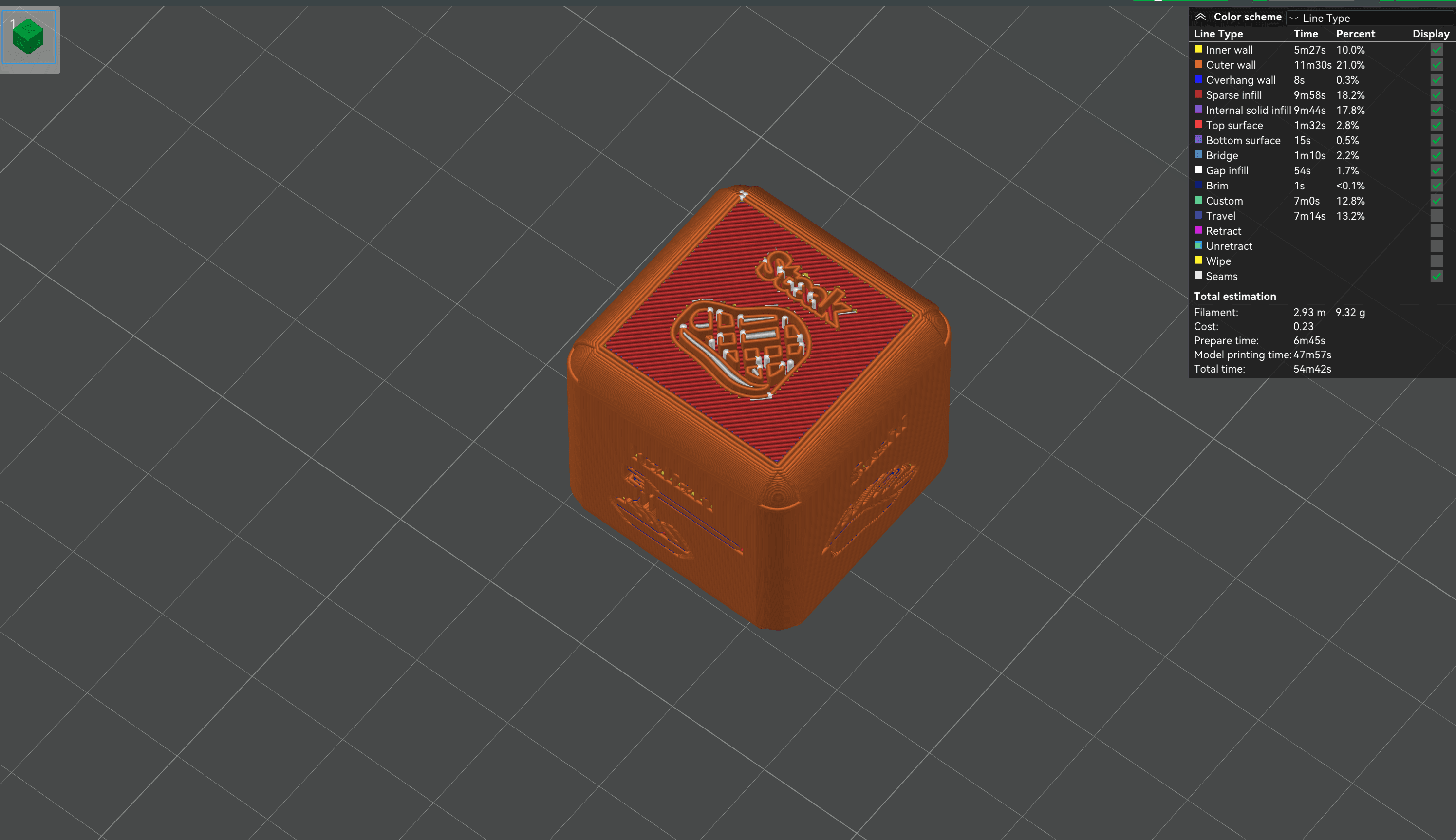 Food Dice 1 3d model