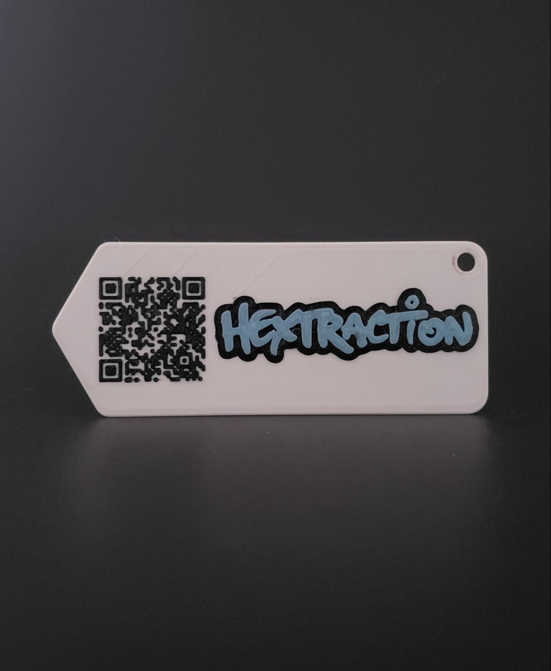 Hextraction QR Title Card 3d model