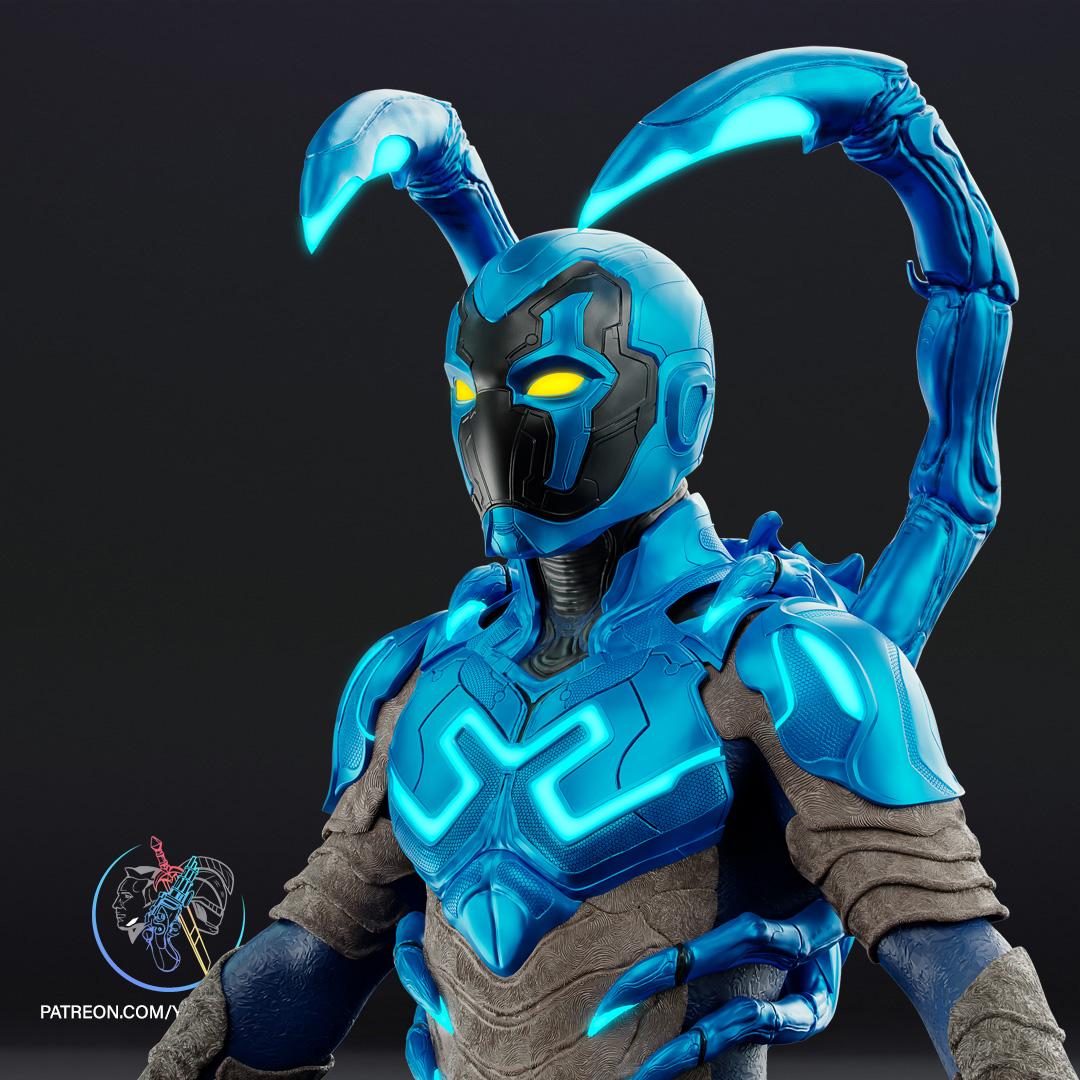 Blue Beetle Costume 3D Print File STL 3d model