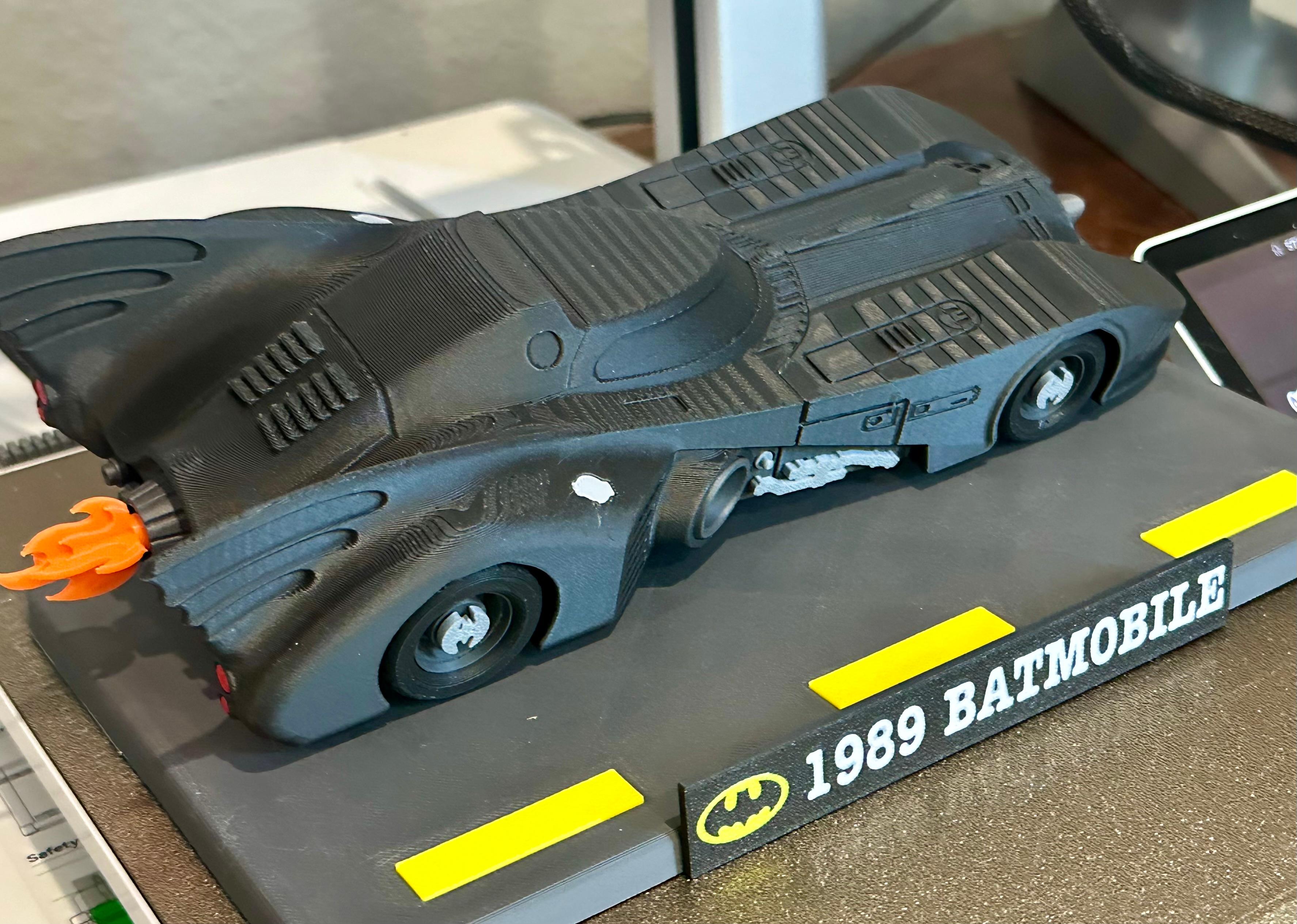 1989 Batmobile Kit (No Support, No AMS, No Glue) - Incredible model that is fun to build! - 3d model