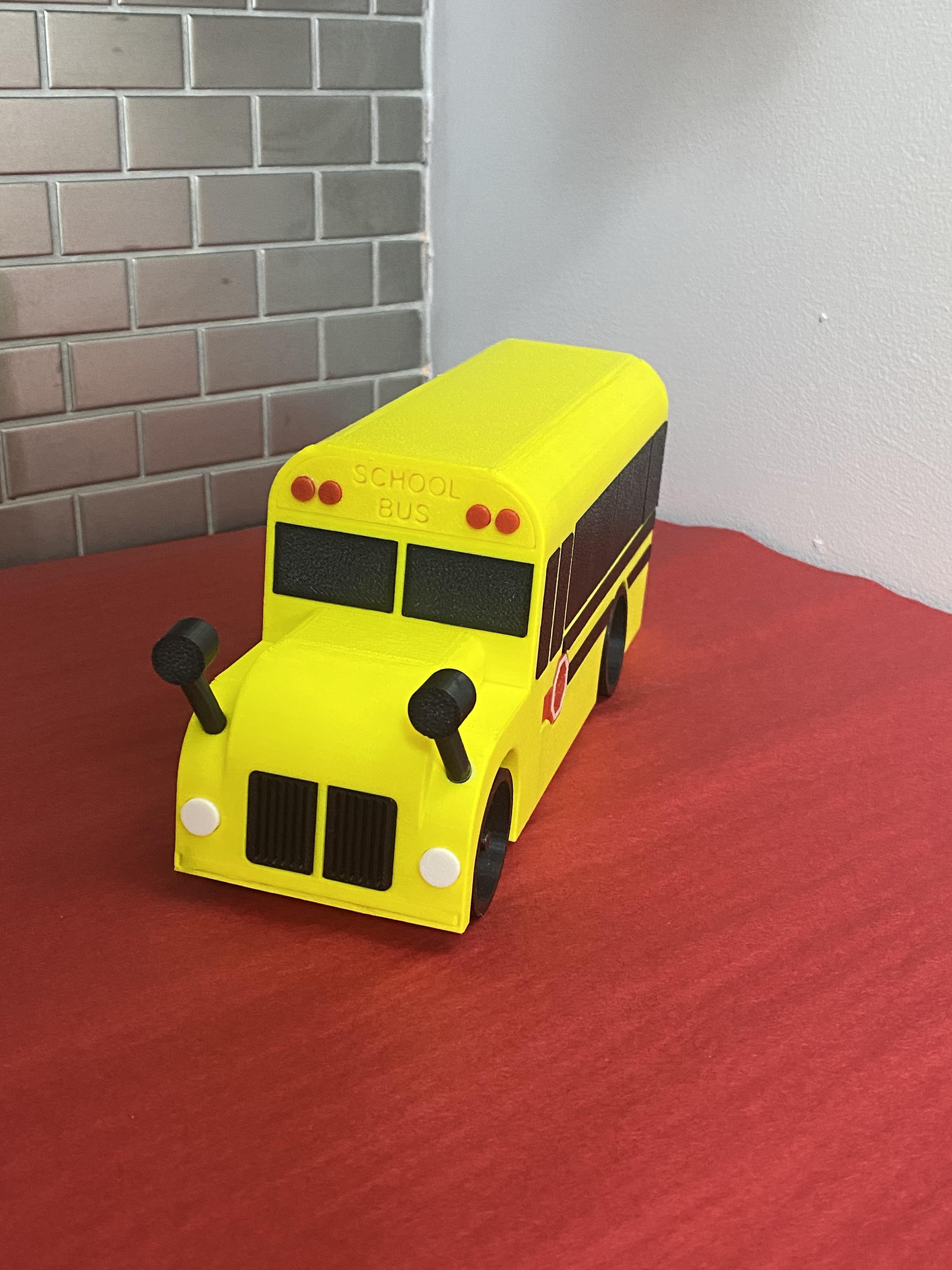 Fully Working School Bus **No AMS** 3d model