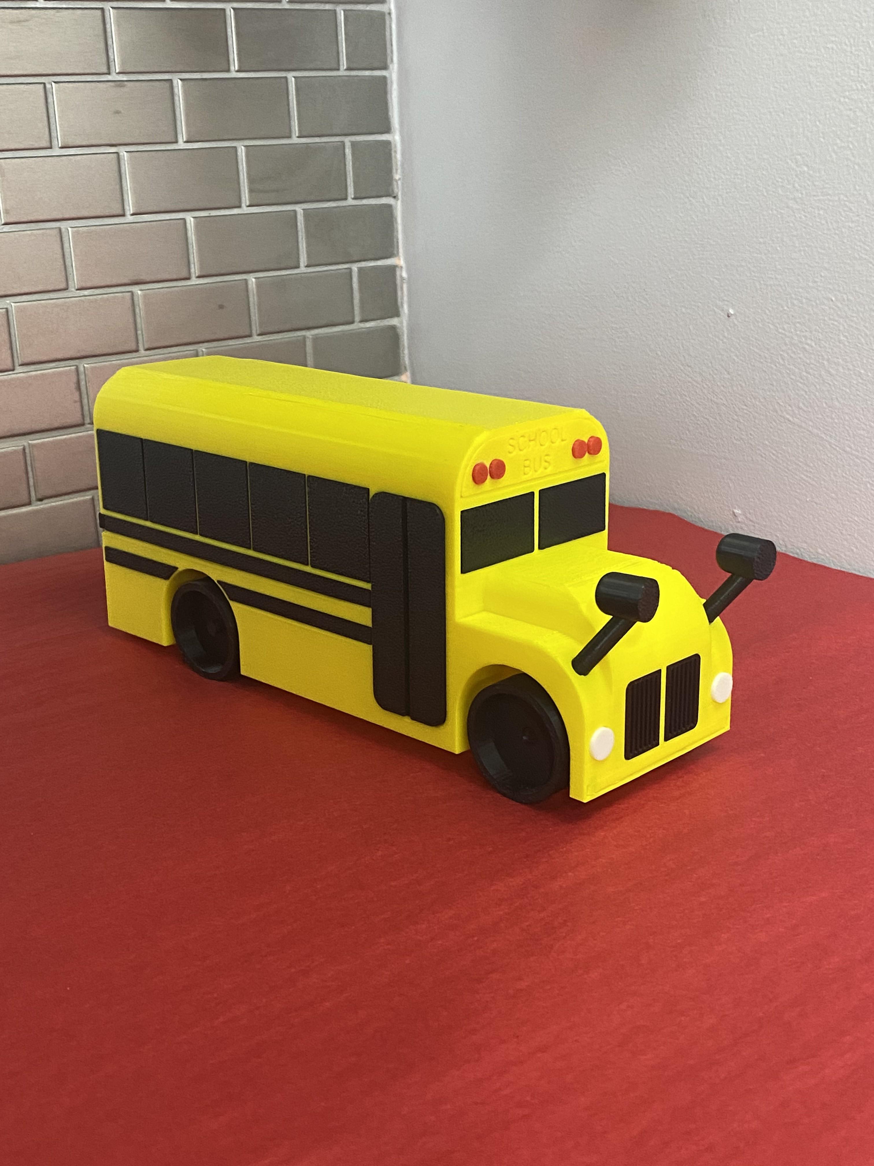 Fully Working School Bus **No AMS** 3d model