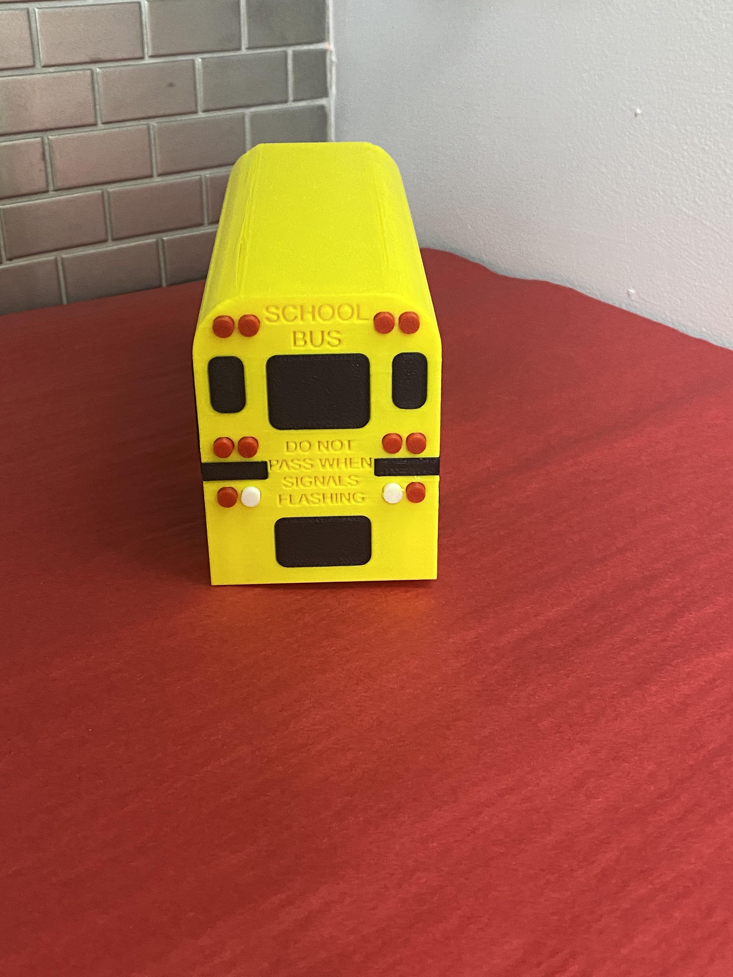 Fully Working School Bus **No AMS** 3d model