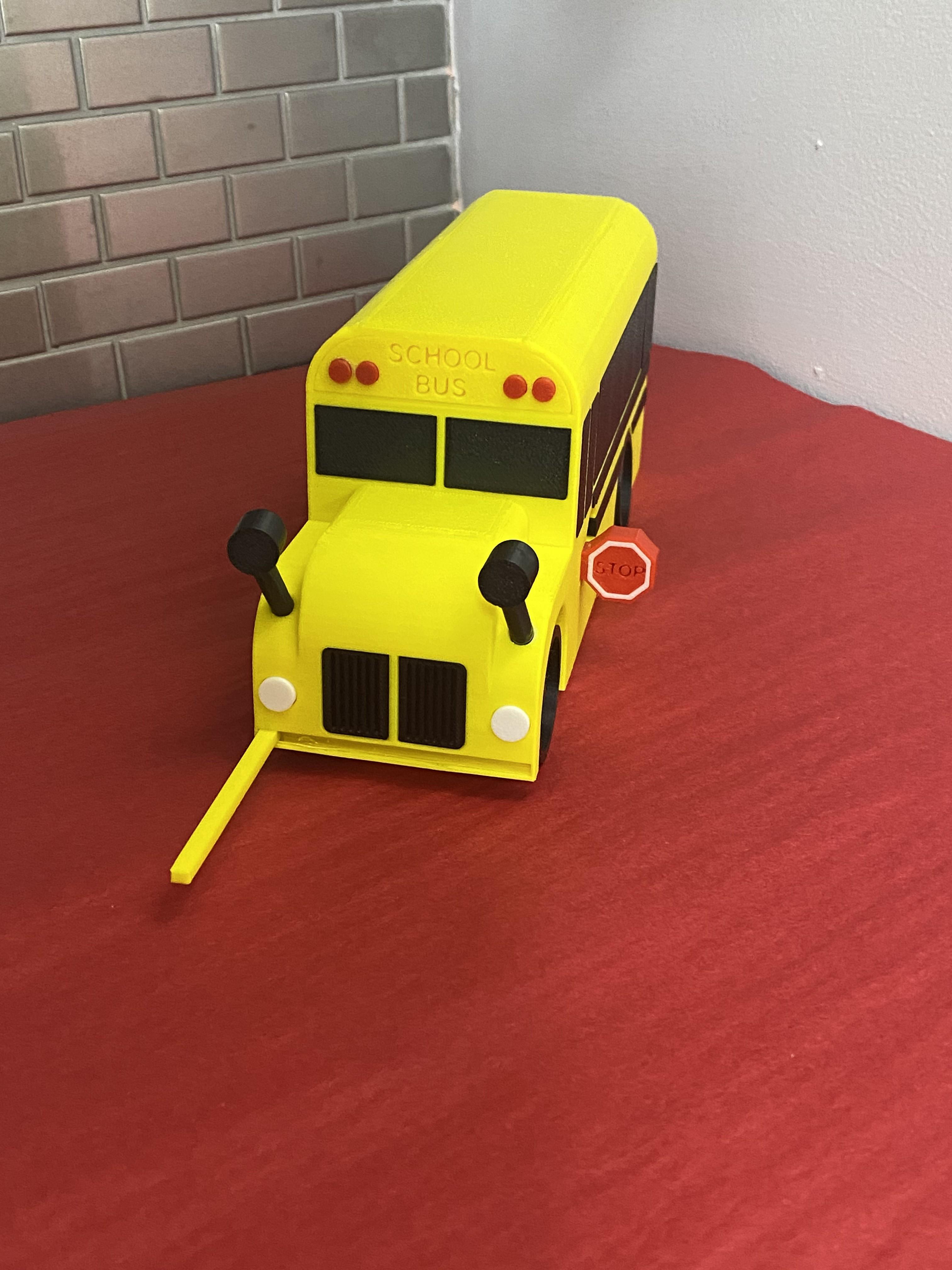 Fully Working School Bus **No AMS** 3d model