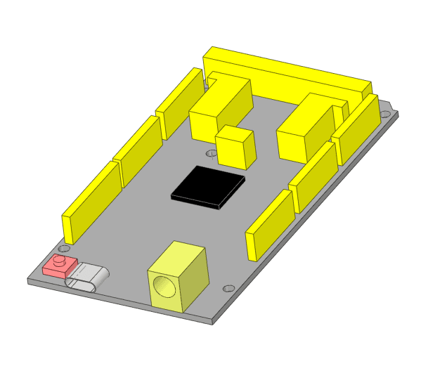 Keyestudio MEGA 2560 Mockup 3d model