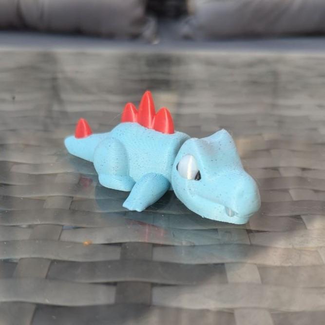 Cute Flexi Totodile from Pokemon 3d model