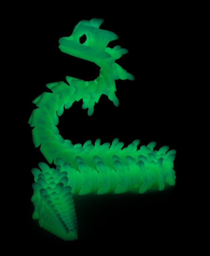 Long Bony Basilisk - Articulated Snap-Flex Fidget (Medium Joints) 3d model