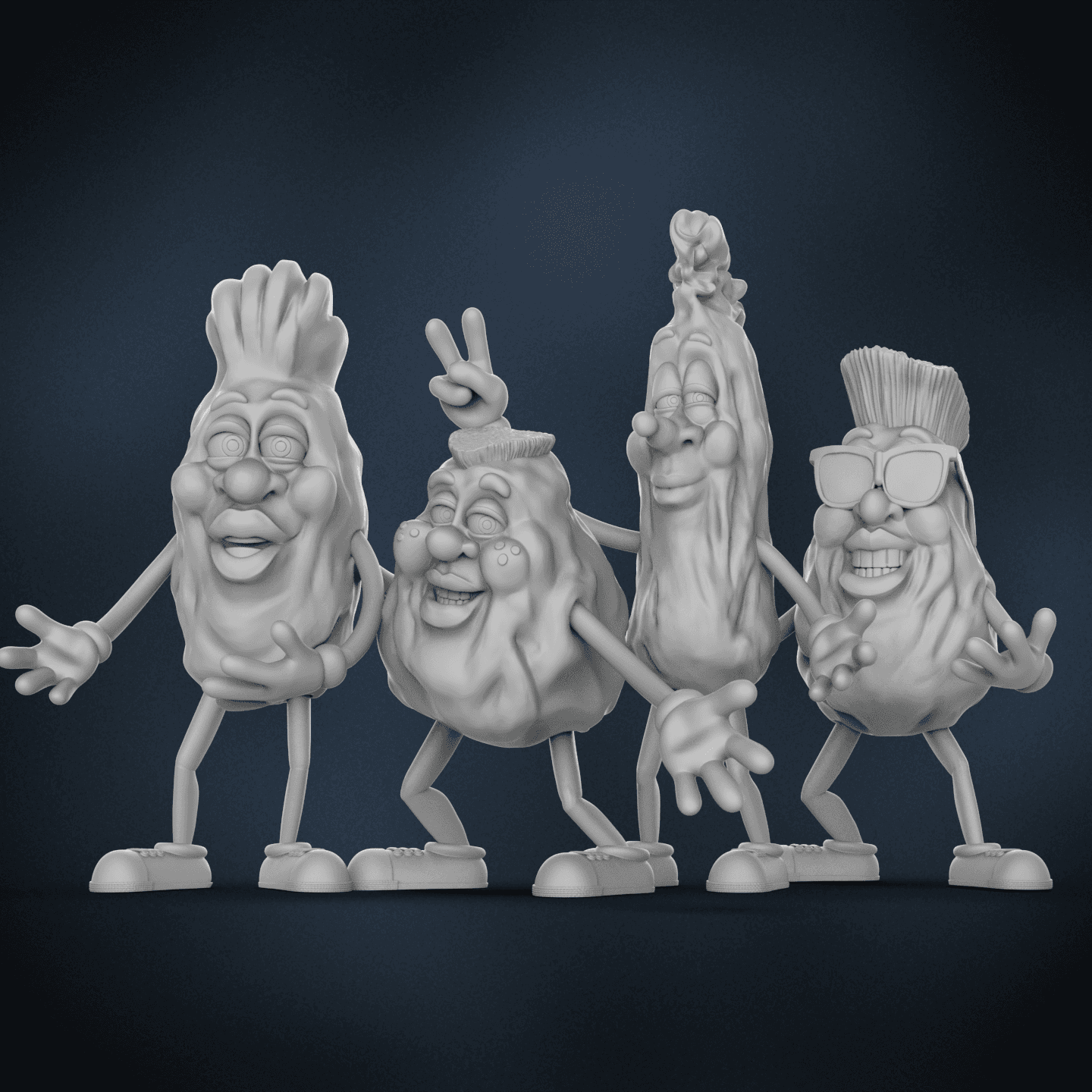 Beebop -California Raisins 3d model