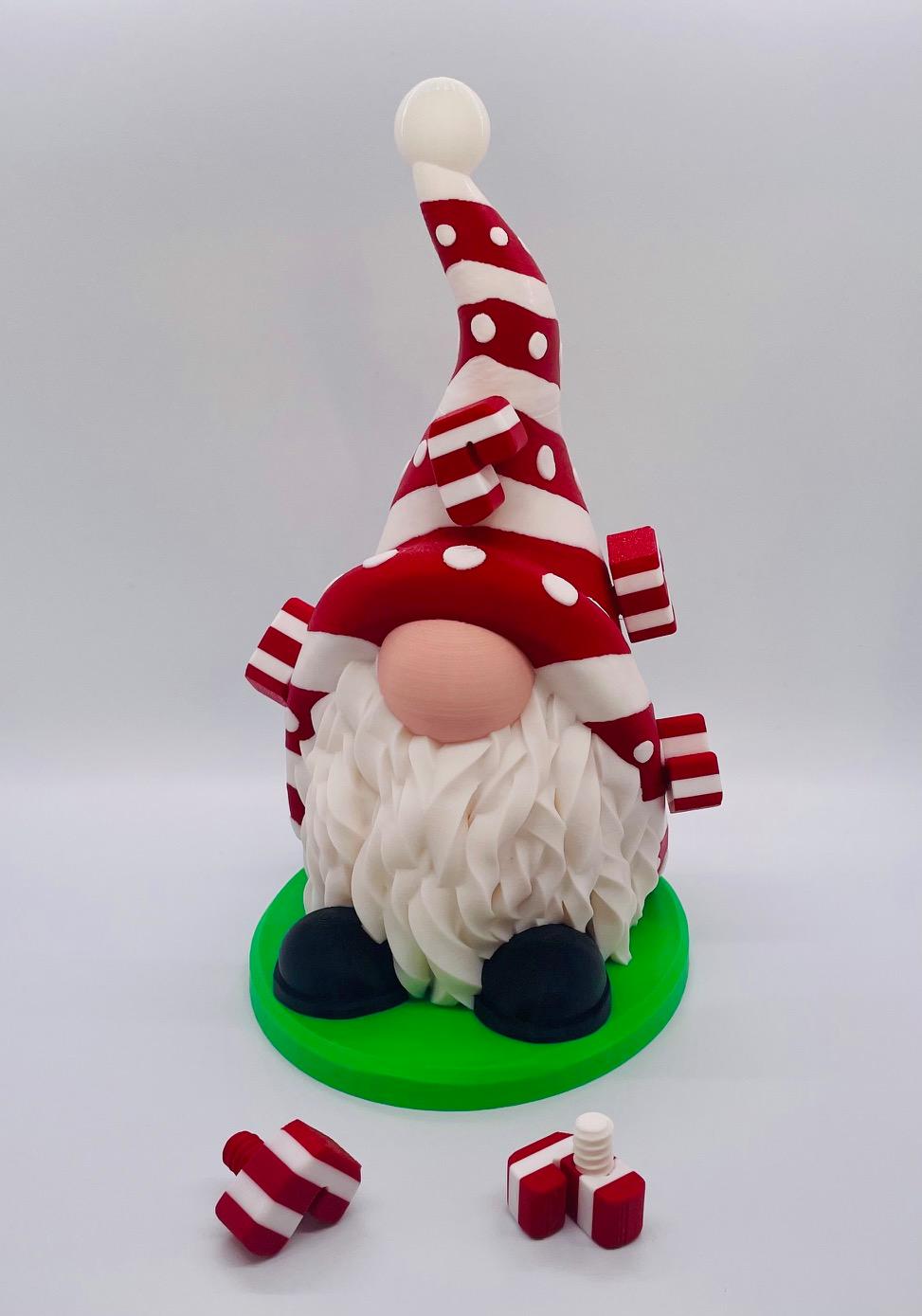 Candy Cane Gnome 3d model