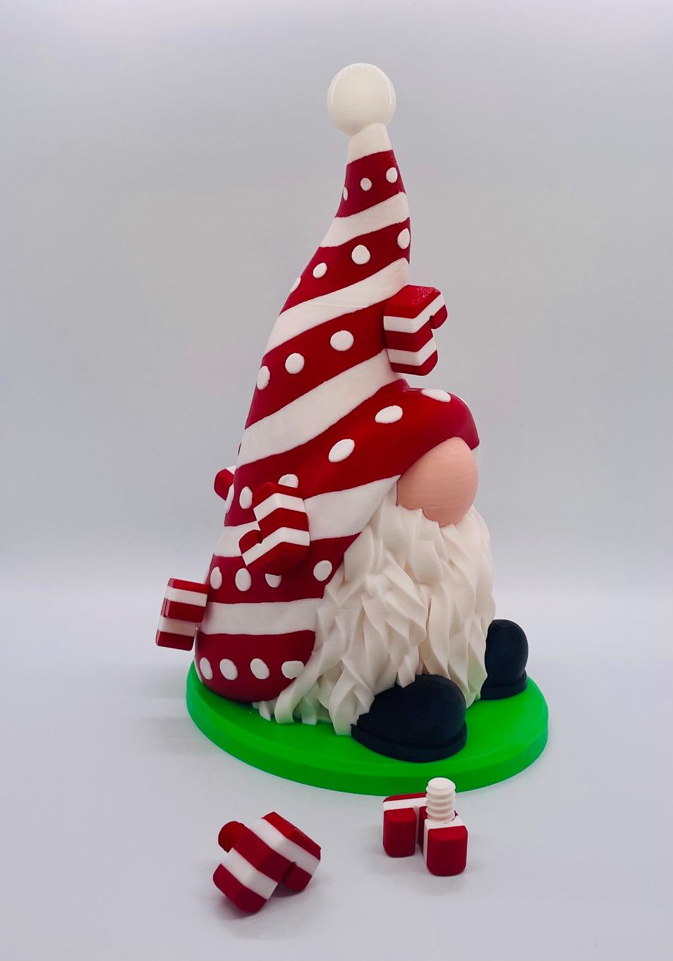 Candy Cane Gnome 3d model