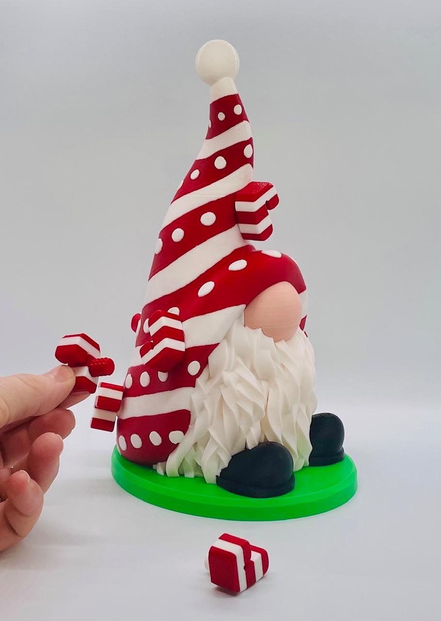 Candy Cane Gnome 3d model