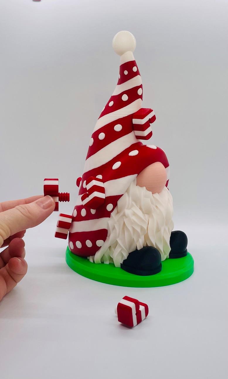 Candy Cane Gnome 3d model