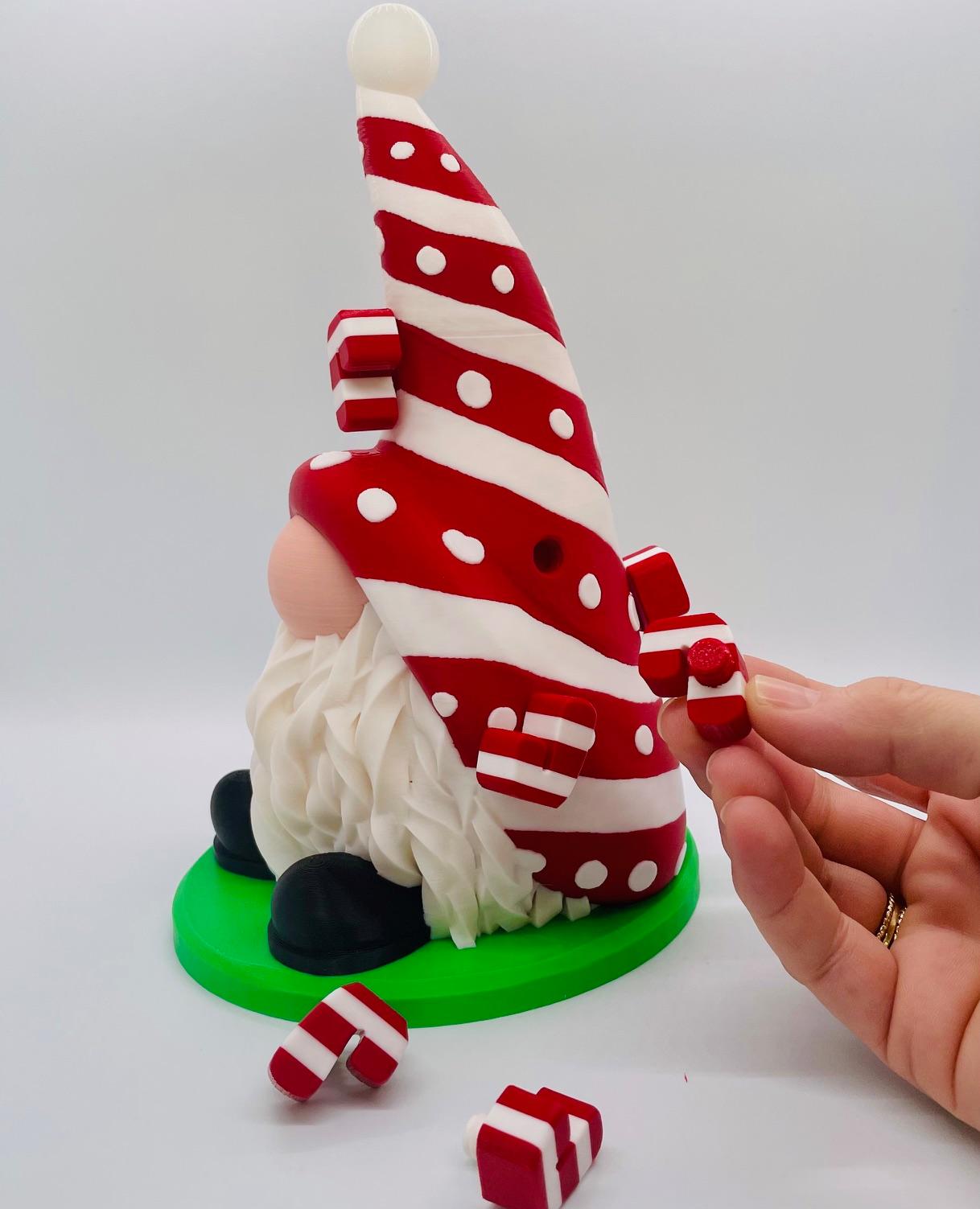 Candy Cane Gnome 3d model