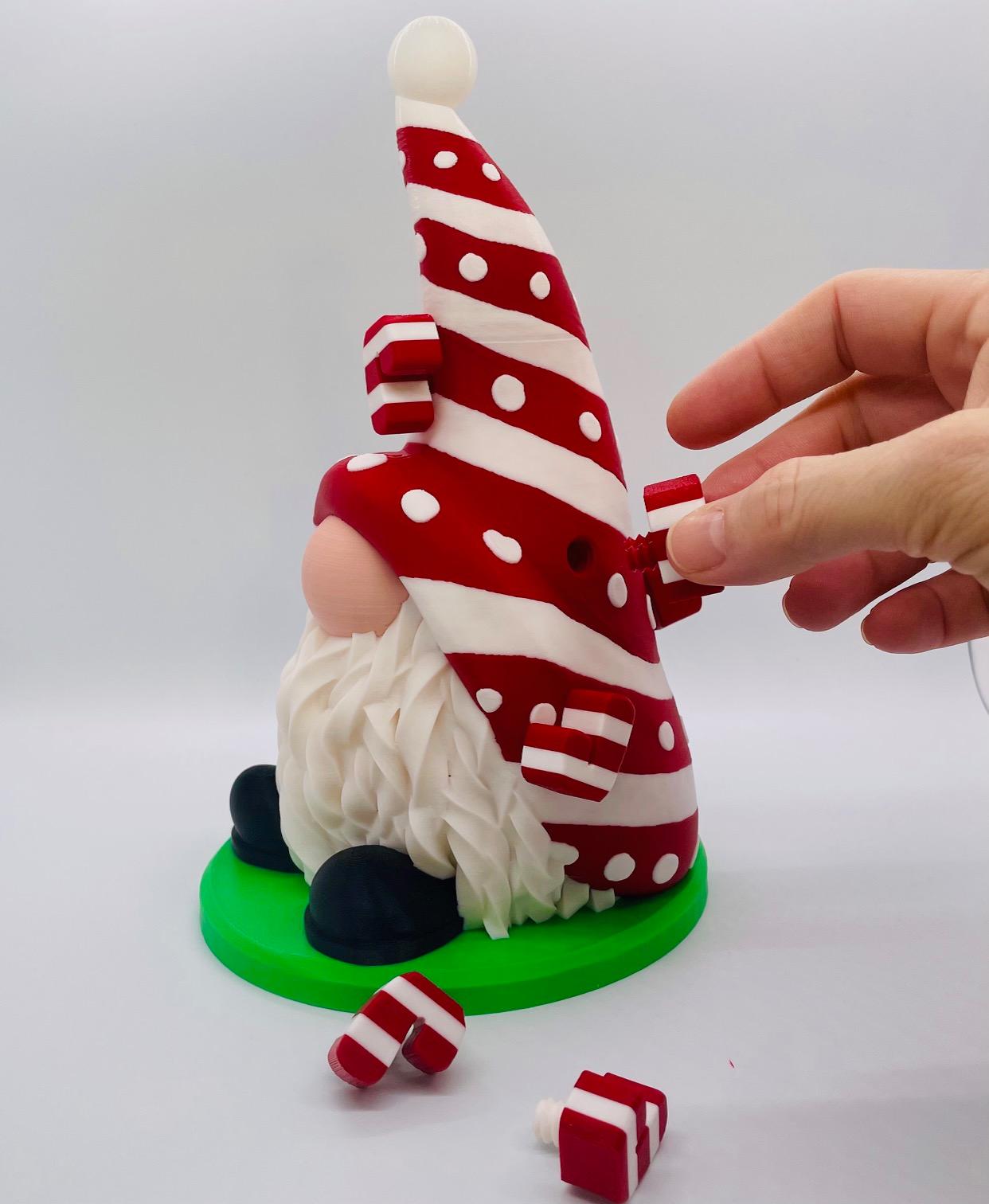 Candy Cane Gnome 3d model