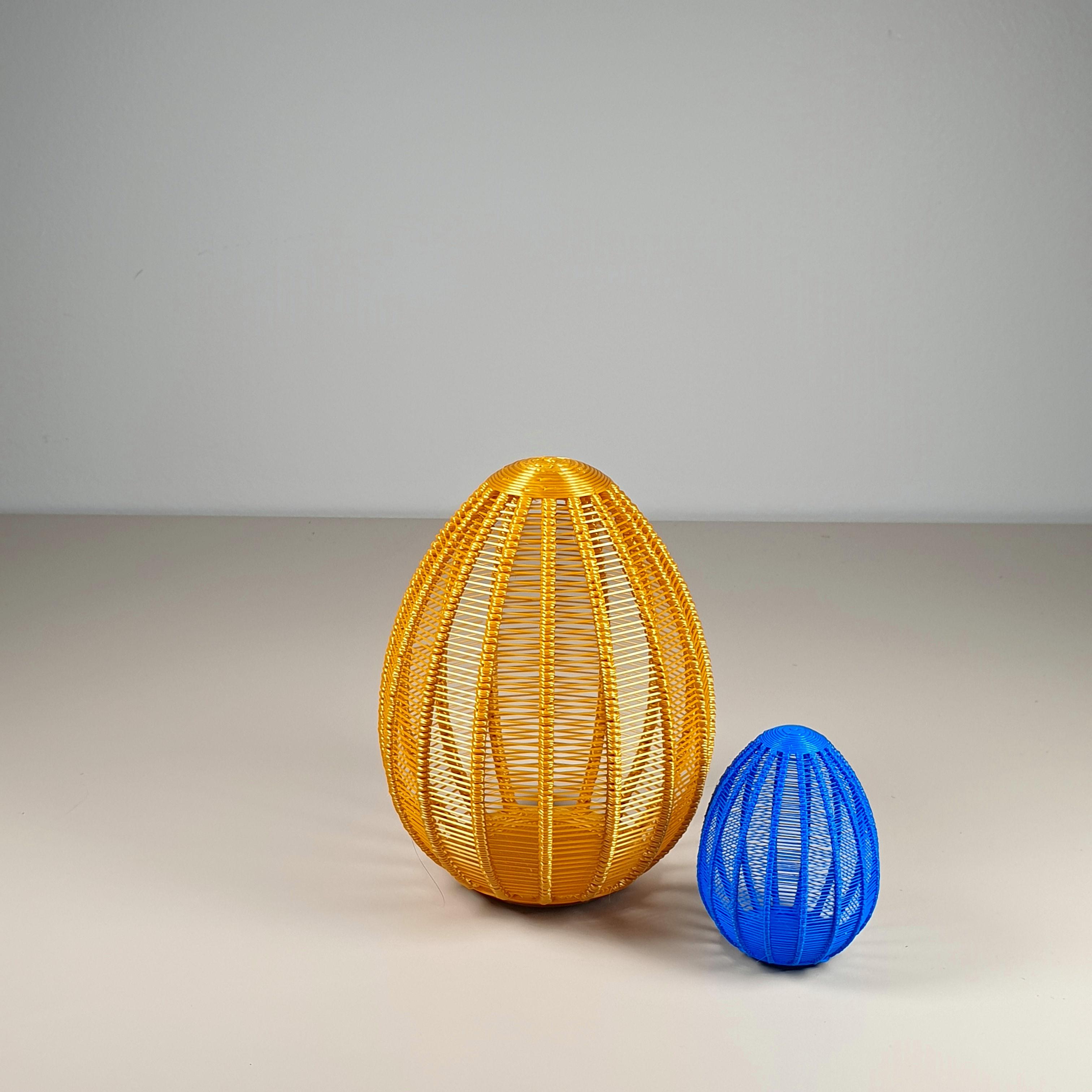 String Egg Ornament 3d model