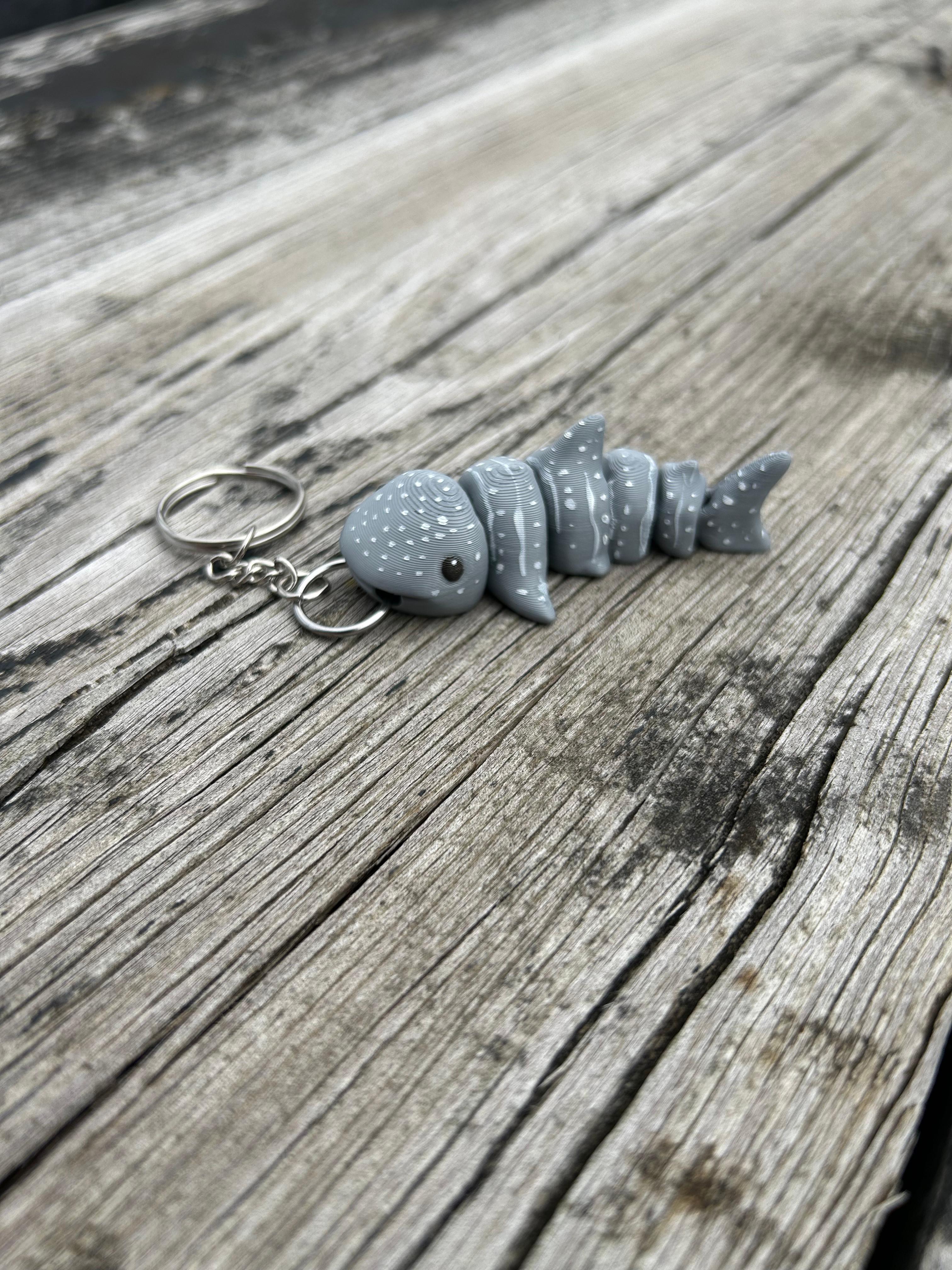 Whale Shark Fidget Keychain 3d model