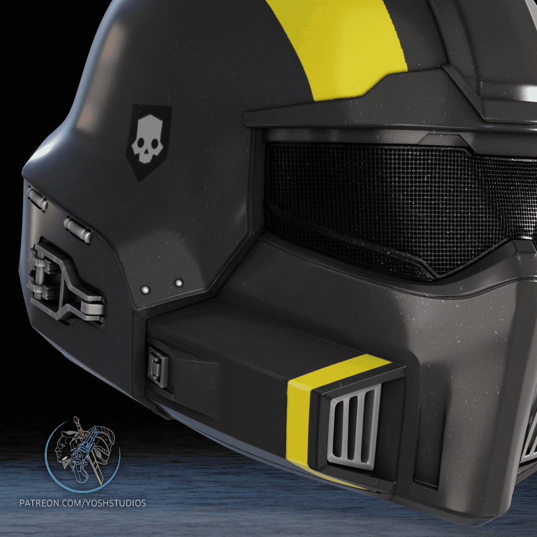 Helldivers2 B01 Helmet 3d Printer File 3d model