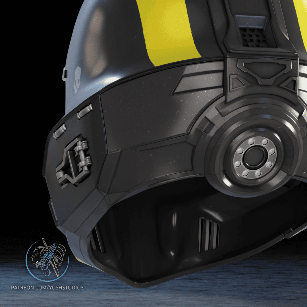 Helldivers2 B01 Helmet 3d Printer File 3d model