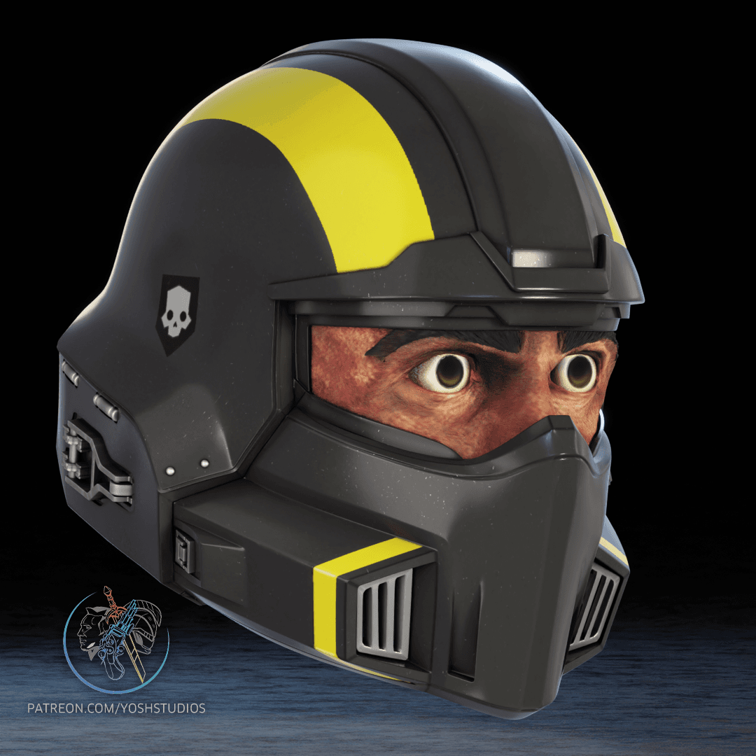 Helldivers2 B01 Helmet 3d Printer File 3d model