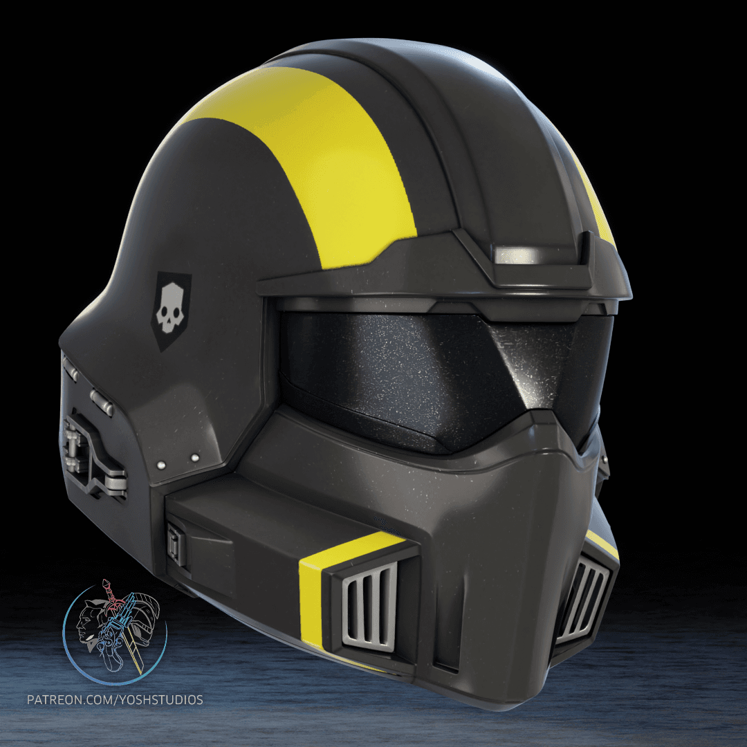 Helldivers2 B01 Helmet 3d Printer File 3d model