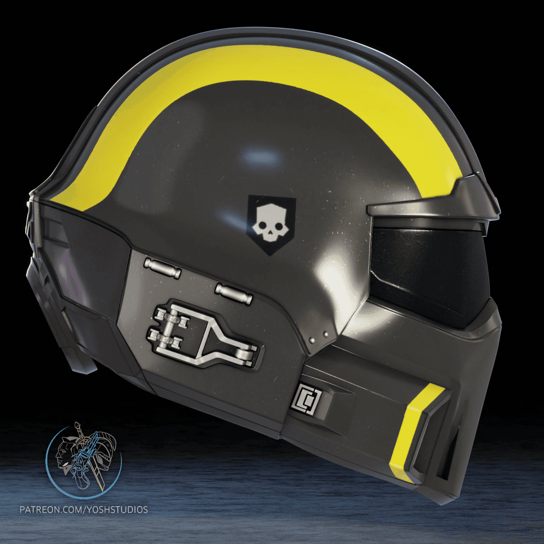 Helldivers2 B01 Helmet 3d Printer File 3d model