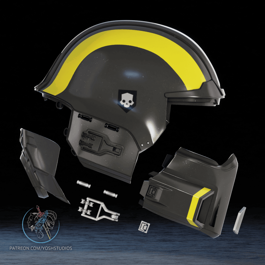 Helldivers2 B01 Helmet 3d Printer File 3d model