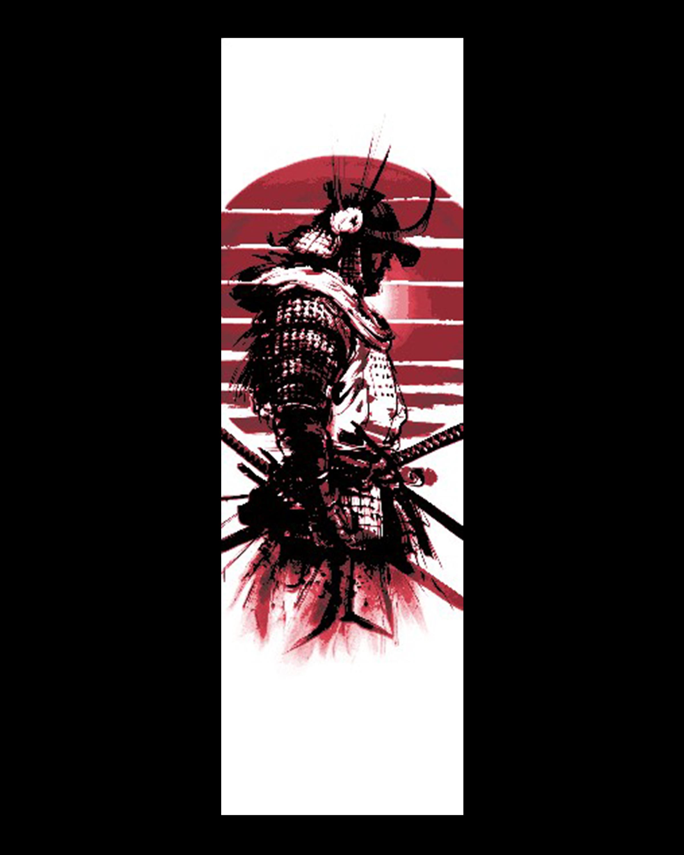 Ink art of a samurai - Symbols of the Warrior - Set of Bookmarks 3d model