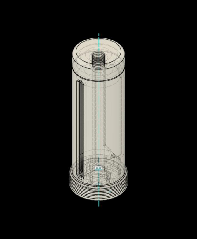 Toothpaste Squeezer - Plain - screw the top cap onto the center column threads - 3d model