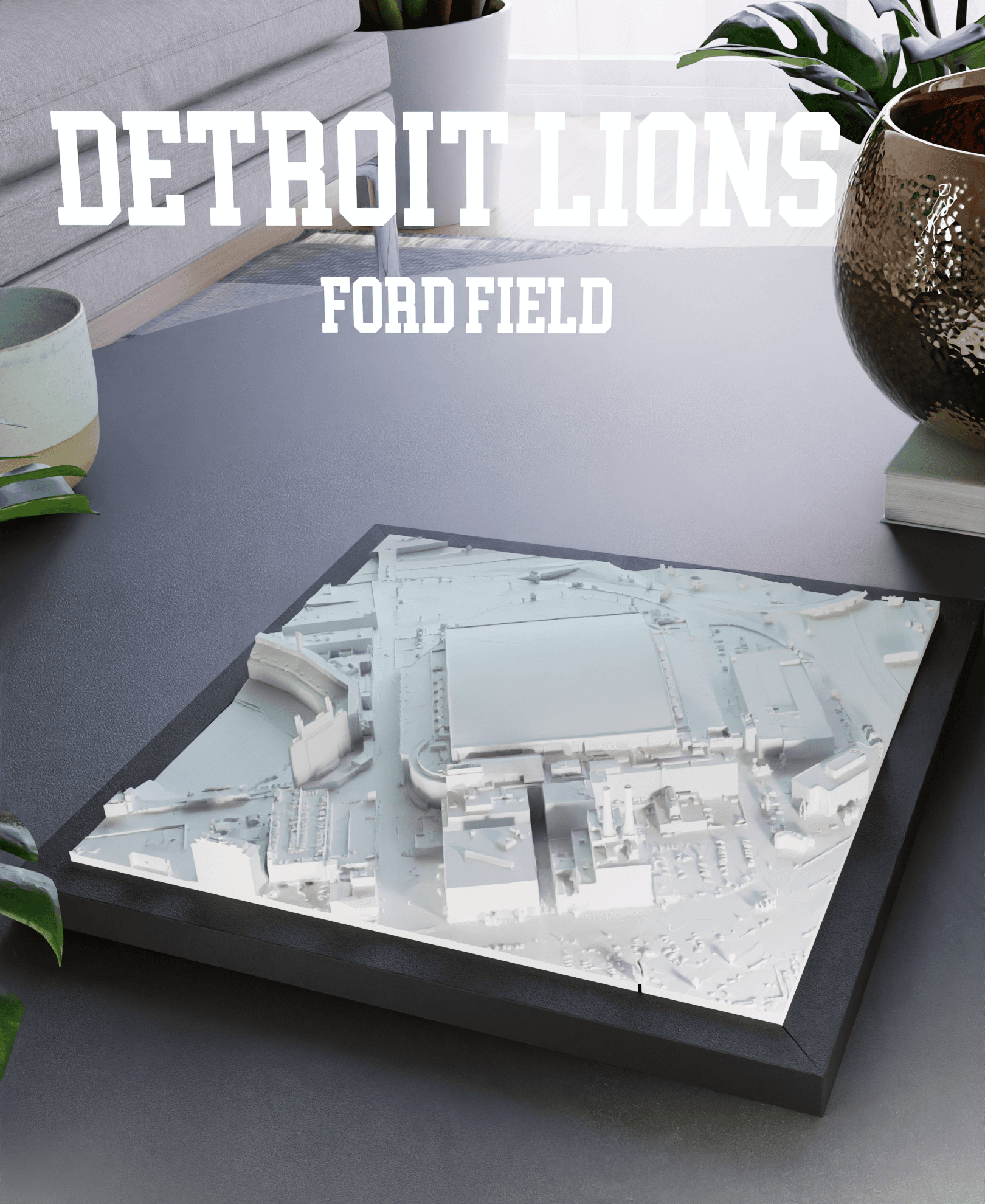 Detroit Lions - Ford Field 3d model