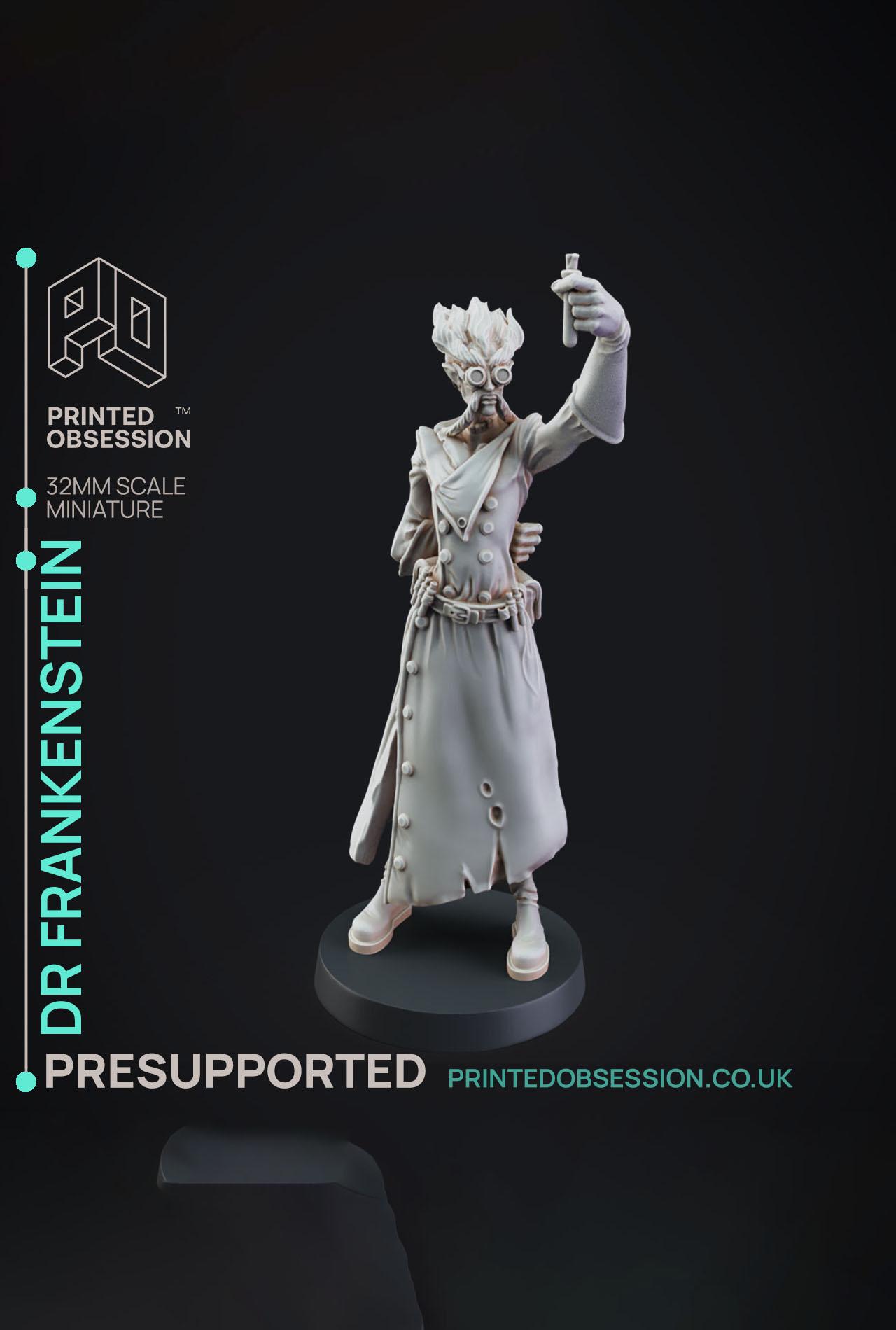 Dr Frankensteins - Dr Frankensteins Monster - PRESUPPORTED - Illustrated and Stats - 32mm scale			 3d model