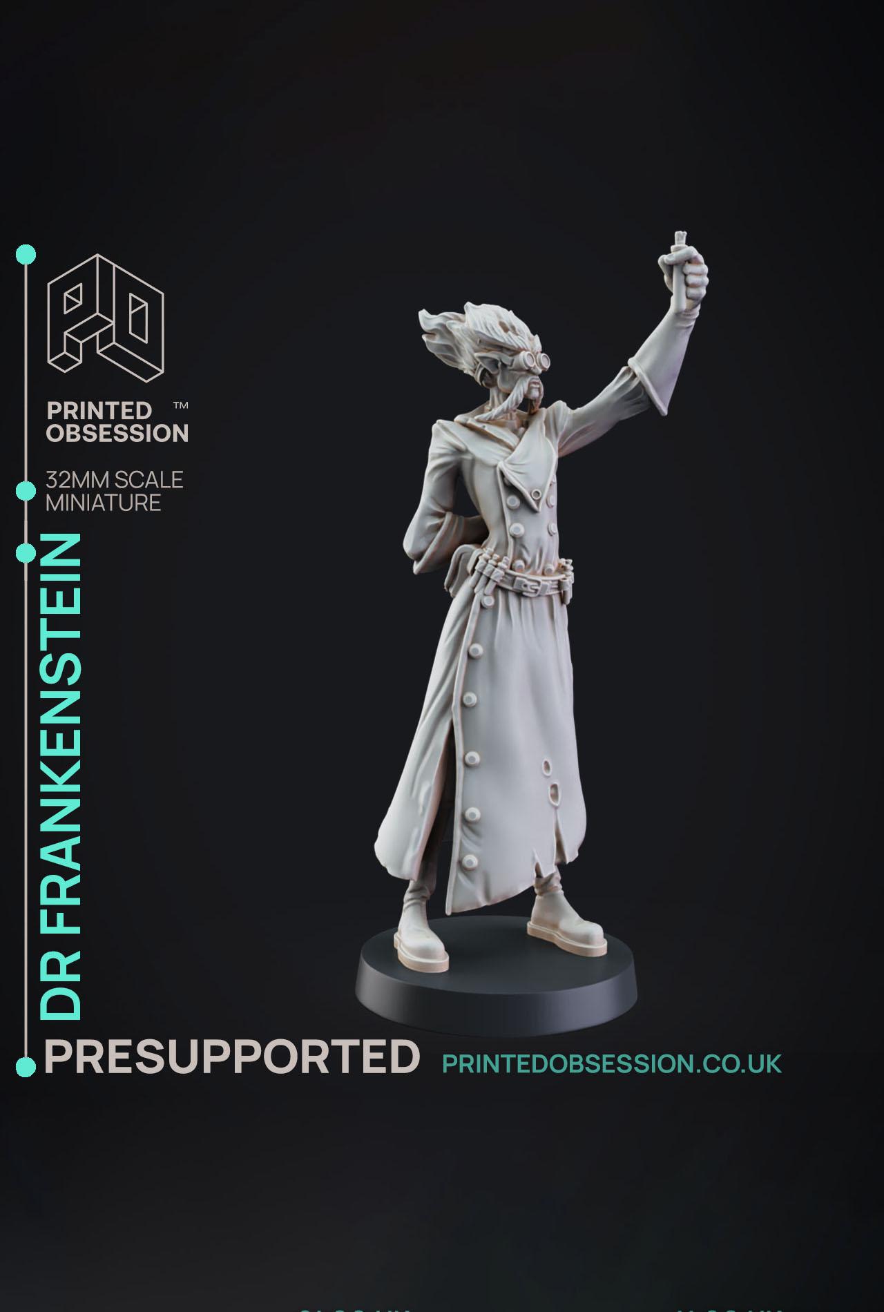 Dr Frankensteins - Dr Frankensteins Monster - PRESUPPORTED - Illustrated and Stats - 32mm scale			 3d model