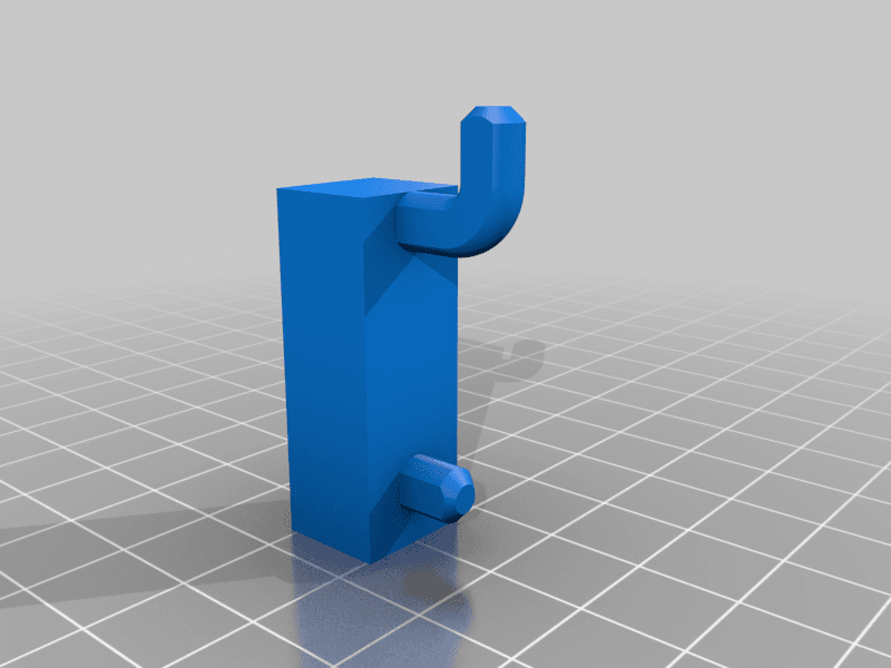 Pegboard hanger for cabinets with trim 3d model